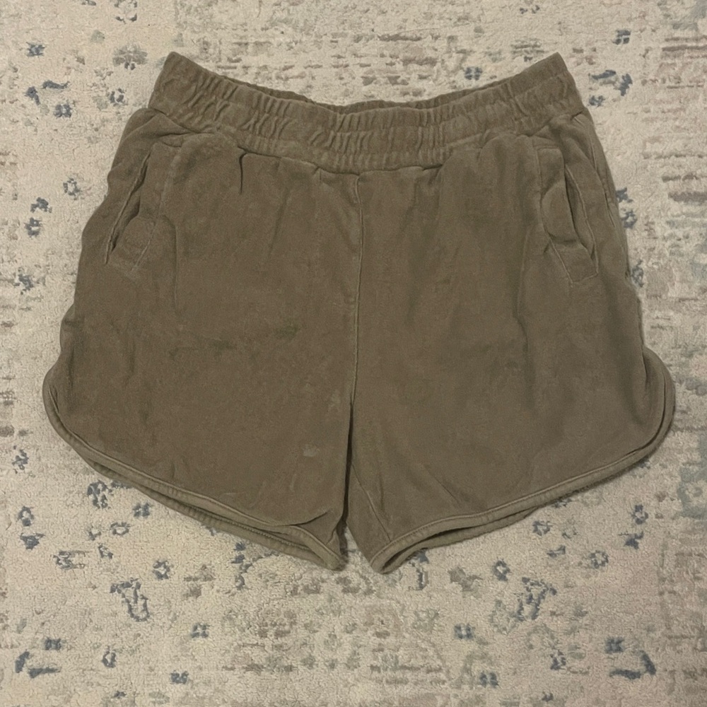 Varley Olive Green Athletic Shorts